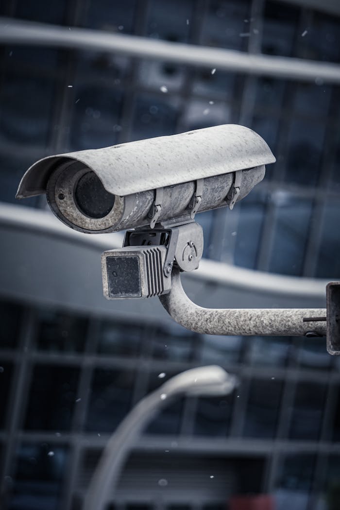 creative-02 A CCTV camera covered in snow monitors an area in Baku, Azerbaijan.